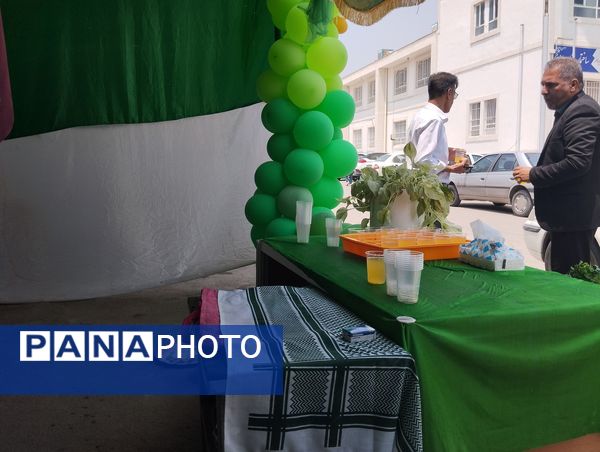 موکب دبیرستان ناصر در آموزش  و پرورش ناحیه ۷