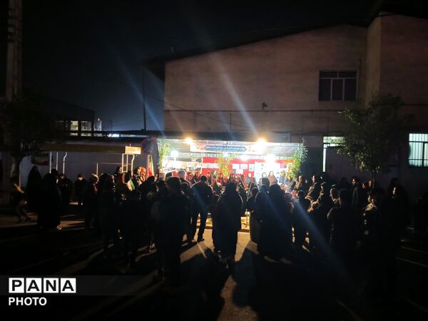 هفتمین شب از برپایی موکب اداره آموزش و پرورش کردکوی