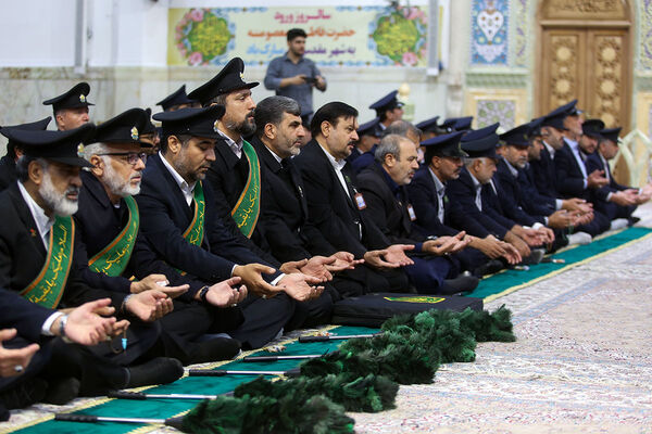 آیین خطبه خوانی خادمان حرم حضرت معصومه(س) به مناسبت روز قم
