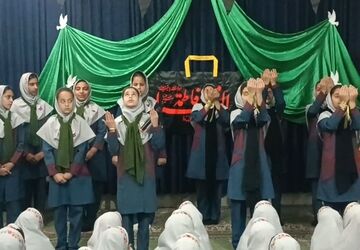 نور فاطمه (س) در آسمان مدرسه زکیه تابید