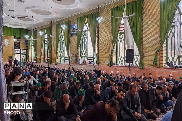 مراسم عزاداری شهادت امام جعفر صادق علیه السلام در حسینیه شهربار