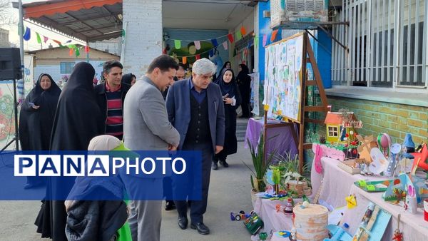 آیین نواختن زنگ هوای پاک در دبستان شریعه افشار‌نژاد ناحیه ۶