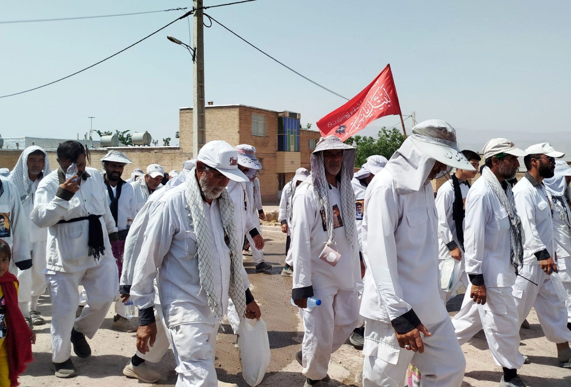 کاروان پیاده انصارالحسین به منطقه خانمیرزا رسید 