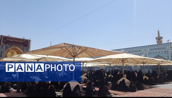 حال و هوای صحن و سرای رضوی در ایام سوگواری اباعبدالله الحسین (ع)