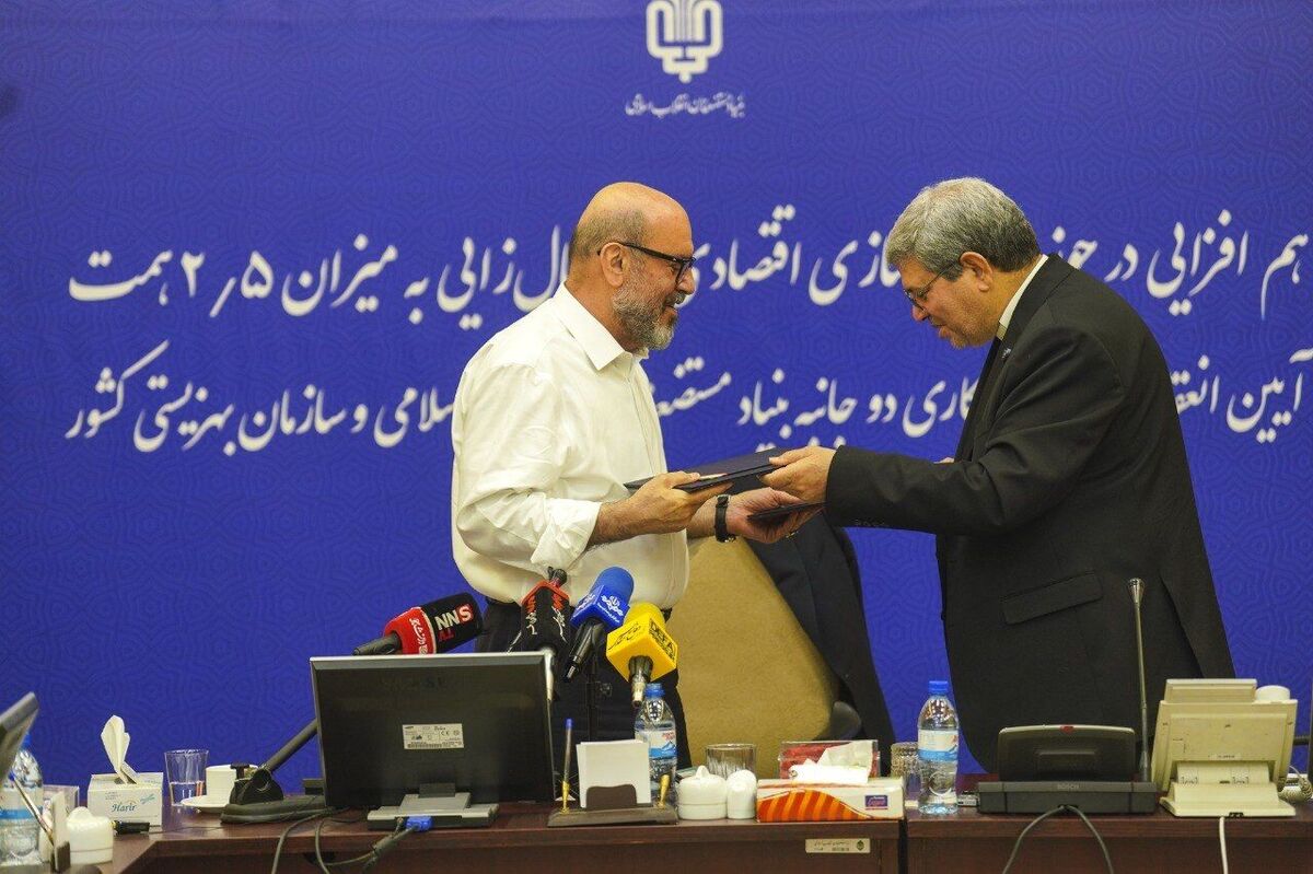 امضای تفاهم‌نامه بنیاد مستضعفان و سازمان بهزیستی برای ایجاد۲۰ هزارفرصت شغلی در مناطق محروم