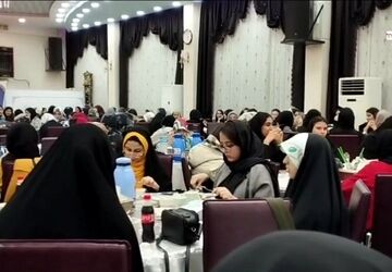 برپایی ضیافت افطاری دبیرستان شاهد کافیه حسین میرزایی سمنان