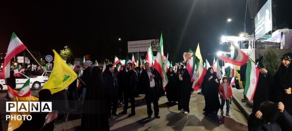 تجمعات مردمی و رژهٔ ماشینی در میدان شریعتی مشهد