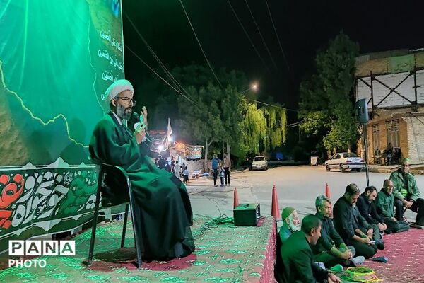 مراسم عزاداری ششمین شب از ماه محرم الحرام در حسینیه شهدای شهر بار