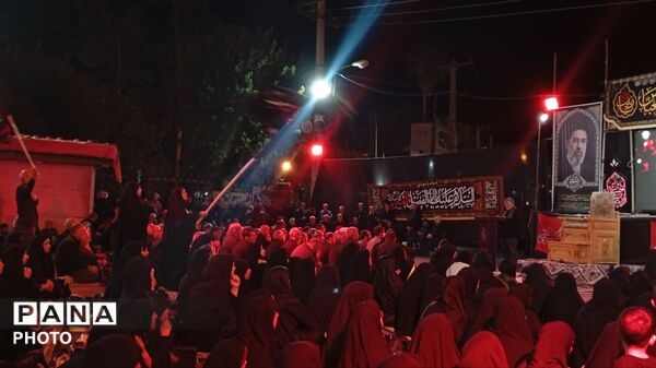 نهمین شب از سوگواره بزرگ محرم در میدان شهید بهشتی پلدختر 