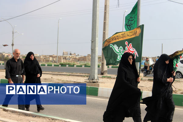 پیاده‌روی خانوادگی جاماندگان اربعین حسینی(ع) در قم