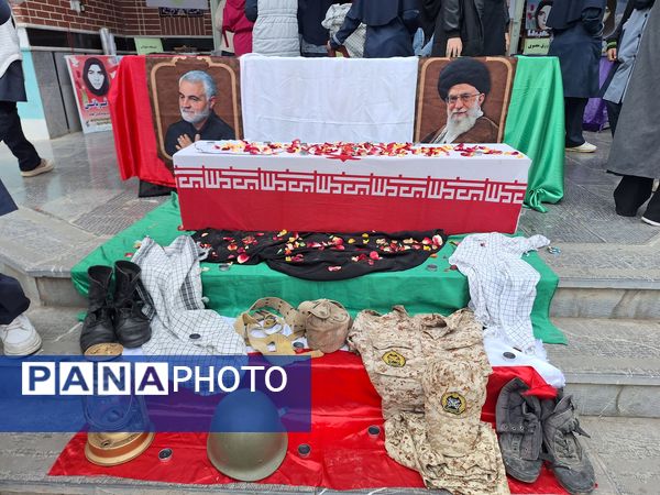 آماده‌سازی فضای مدارس شهرستان برای استقبال از پیکر مطهر شهید گمنام 