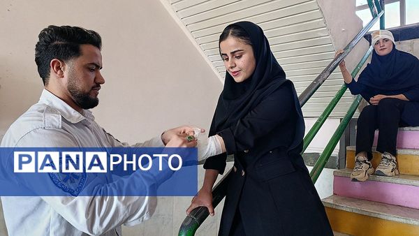 برگزاری مانور پدافند غیر عامل در دبیرستان الزهرا دیشموک 