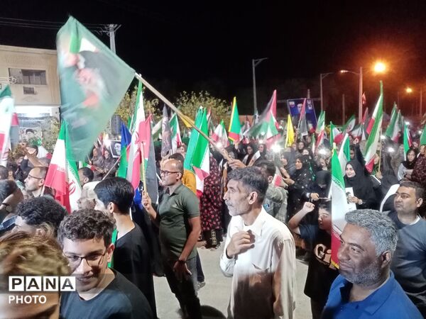 مردم فین هرمزگان با آرمان‌های انقلاب اسلامی