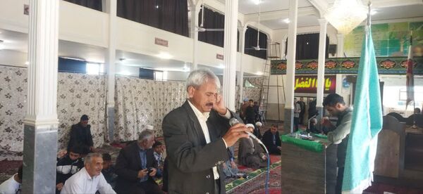استقبال مردم شهر تیتکانلو از پرچم امام رضا(ع)