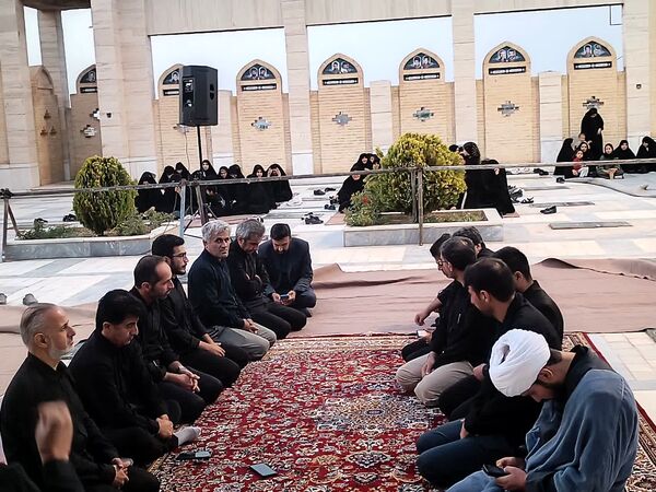 عزاداری روز دوم محرم در گلزار شهدای درق 