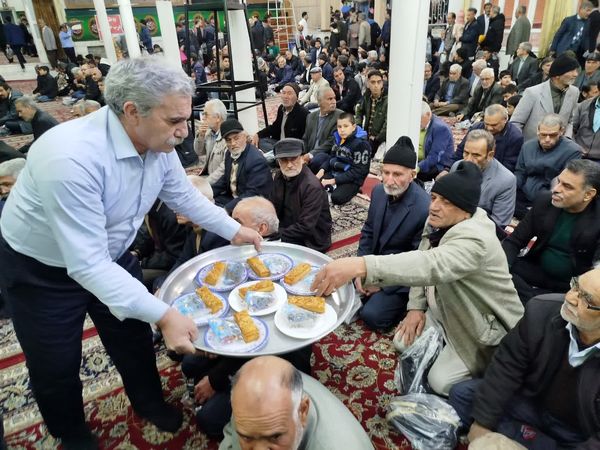 مراسم ولادت حضرت ابوالفضل العباس (ع) در حسینه شهرستان کاشمر 