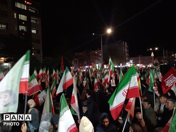  حضور پرشور مردم شهید پرور شهرستان نیشابور در اربعین شهادت رهبر شهید و شهدای میناب