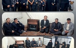 دیدار با خانواده شهید دانش‌آموز مهیار زنگانه در آبیک