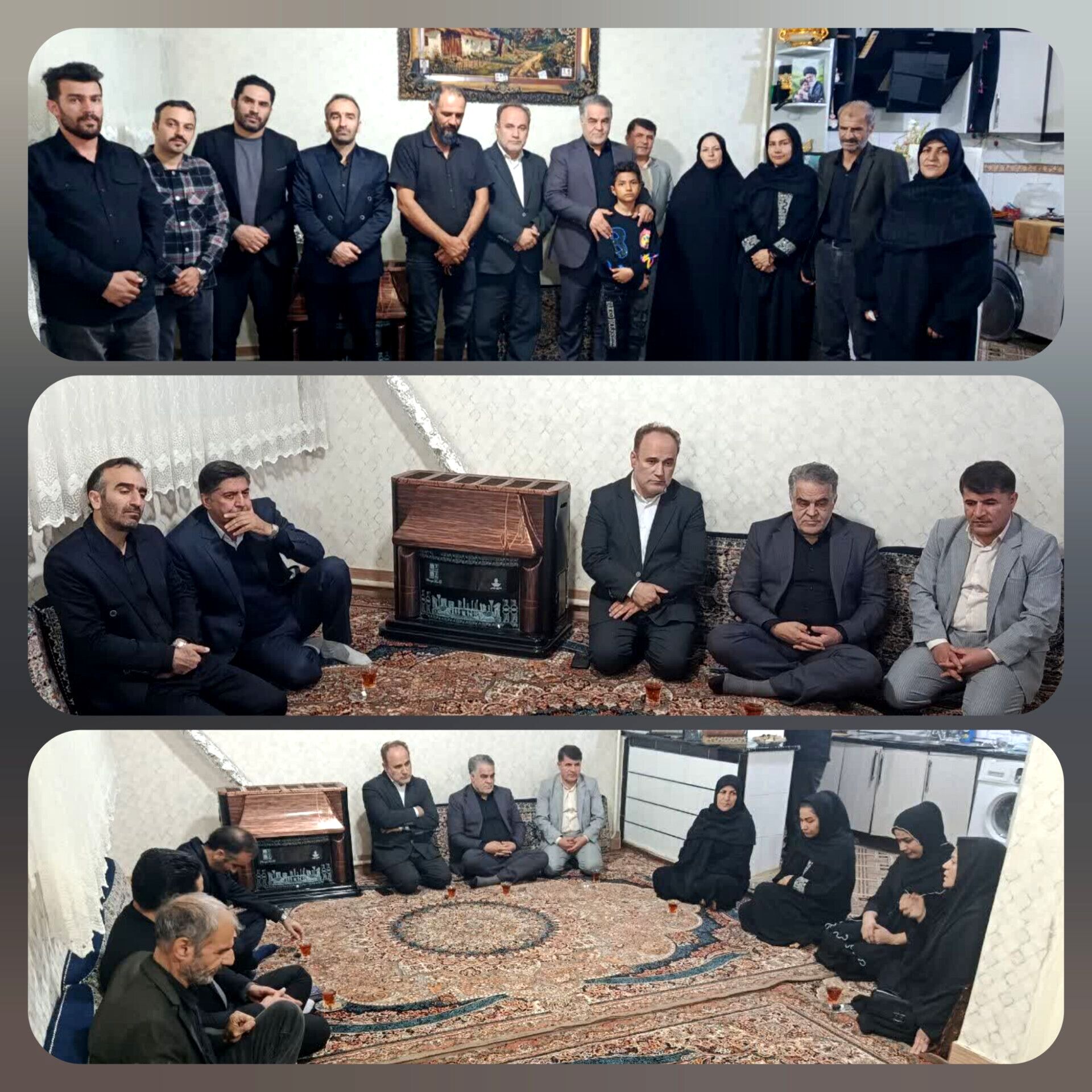 دیدار با خانواده شهید دانش‌آموز مهیار زنگانه در آبیک