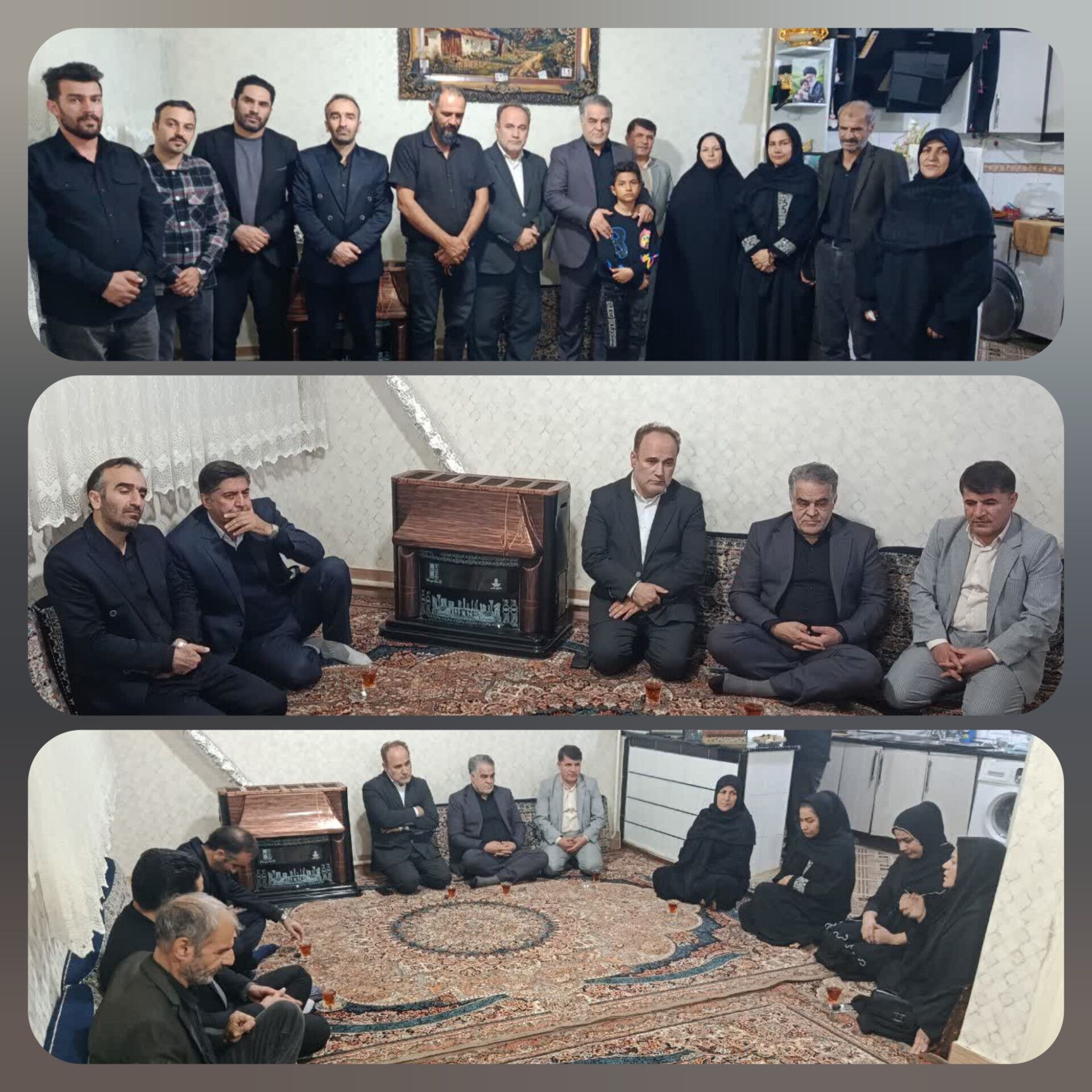 دیدار با خانواده شهید دانش‌آموز مهیار زنگانه در آبیک