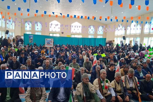 راهپیمایی یوم الله ۲۲ بهمن در شهرستان باشت با حضور گرم مردم