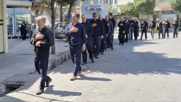 مراسم سوگواری و عزاداری خیابانی ۲۸ صفر در اهر 