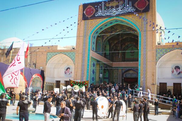 عزاداری رحلت پیامبر(ص) و شهادت امام حسن(ع) در صحن آستان مقدس سلطانعلی(ع) مشهداردهال کاشان