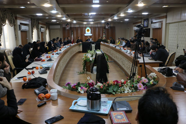 نشست رسانه ای فرمانده انتظامی قم