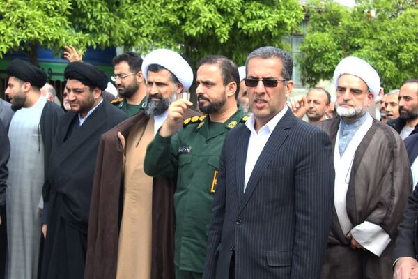 حمایت نمازگزاران جمعه در گلوگاه از مردم مظلوم فلسطین