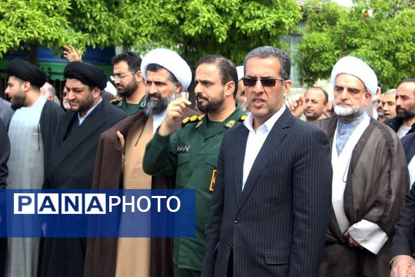 حمایت نمازگزاران جمعه در گلوگاه از مردم مظلوم فلسطین