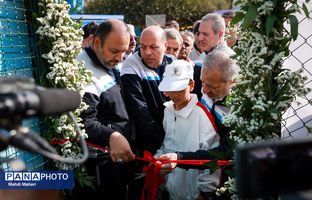 افتتاح زمین چمن دبستان شهدای هفتم تیر در قالب طرح «میدان همدلی»