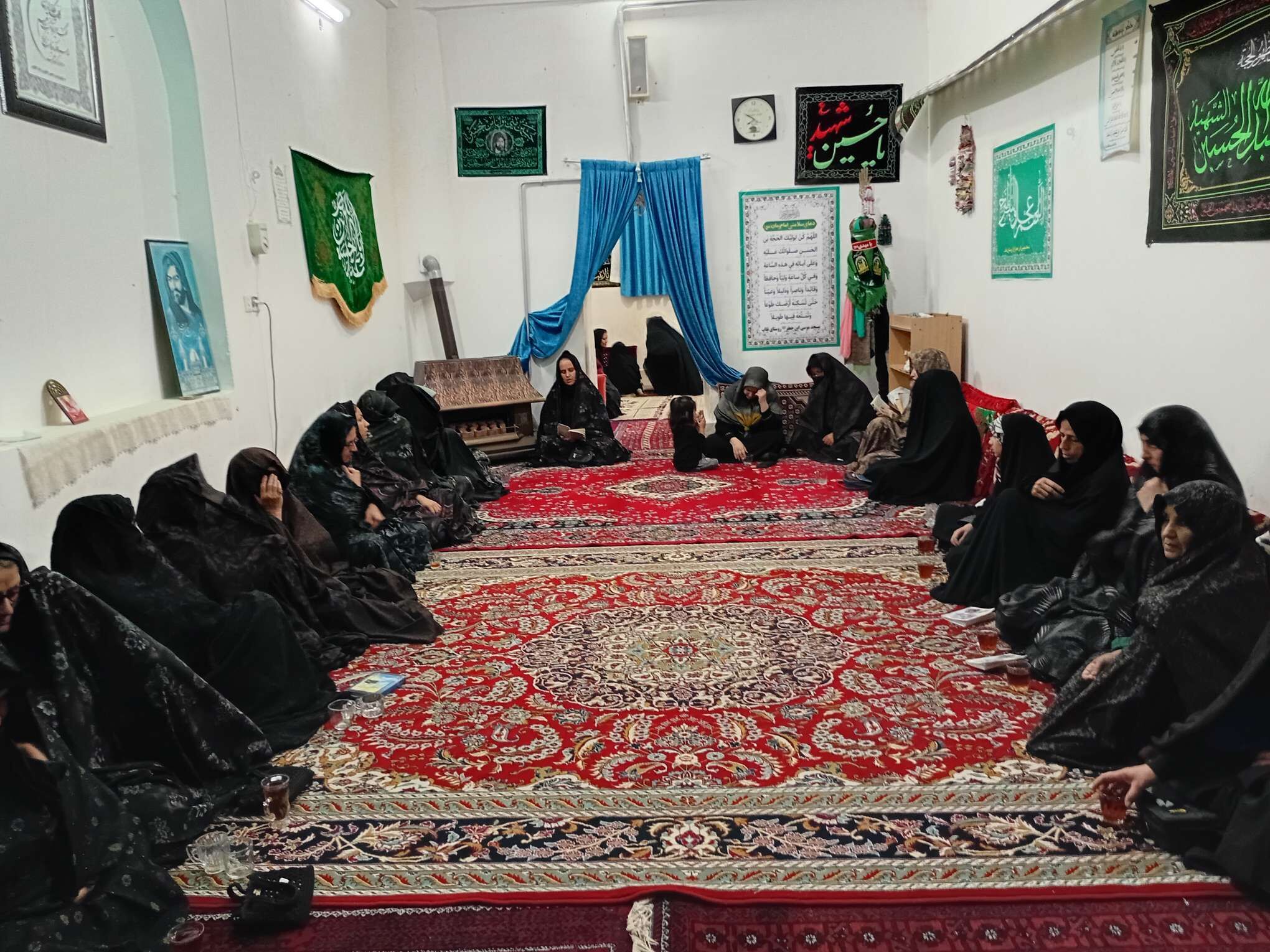 مراسم سوگواری در ایام ماه صفر در روستای نقاب