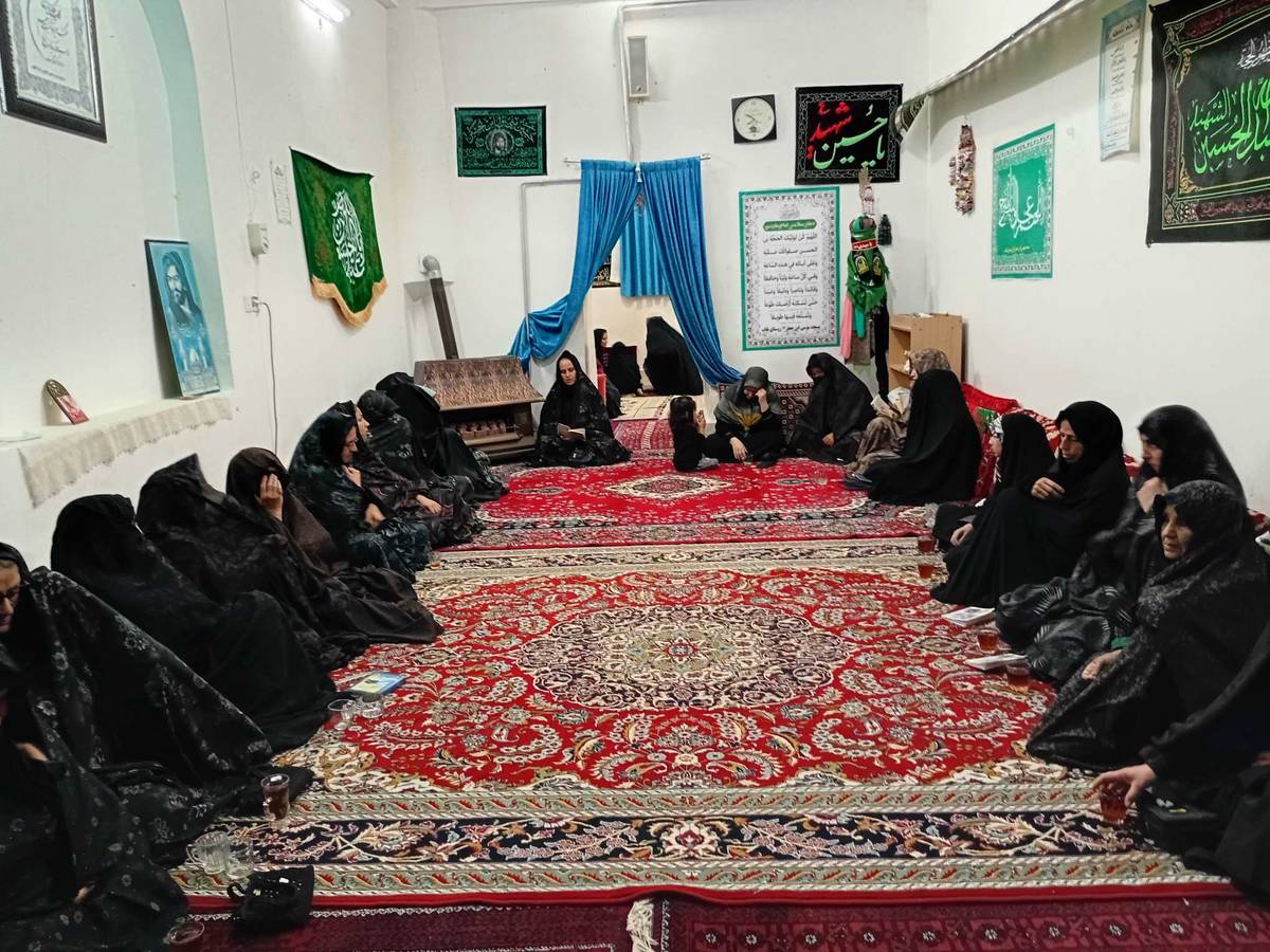 مراسم سوگواری در ایام ماه صفر در روستای نقاب