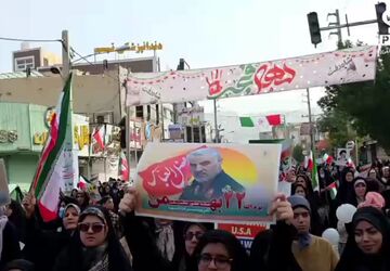 راهپیمایی ۲۲ بهمن در برازجان