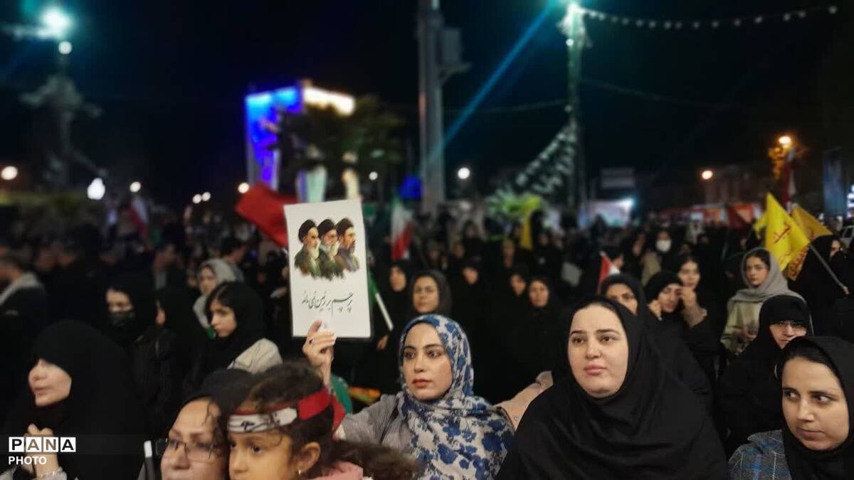 مردم کوهدشت در شب چهل وچهارمین اجتماع حماسی 