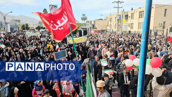 حضور پرشور مردم انقلابی جهرم در جشن 47 سالگی انقلاب اسلامی