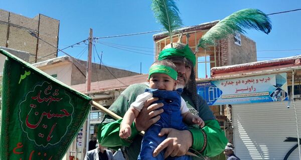 عزاداری روز تاسوعای حسینی در شهرستان بام و صفی آباد
