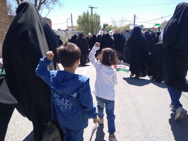 راهپیمایی روز قدس در شهر کهک قم