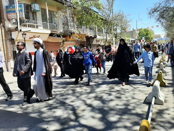 راهپیمایی روز قدس در شهر قزوین 