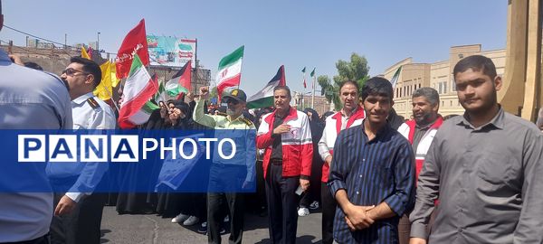 گرامیداشت شهادت سید‌حسن‌نصرالله در شهرستان بم 