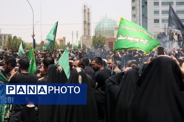 مراسم خیمه سوزی هیات «خیام الحسین» در قم