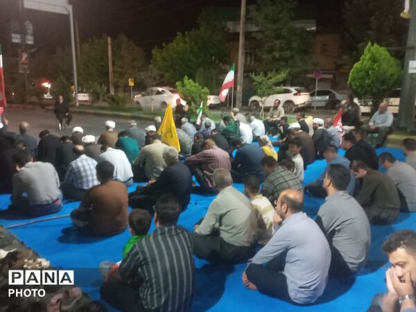 کامیاران در شب صد و سی و پنجم؛ طنین همدلی با نیروهای مسلح را سر داد