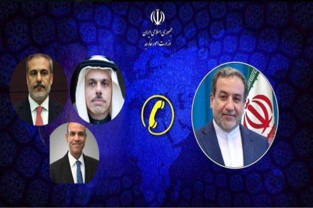 گفت‌وگوی عراقچی با وزرای خارجه مصر، عربستان و ترکیه درباره تحولات منطقه‌ای