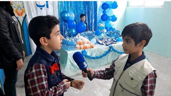 برپایی جشن آب در دبستان سرافراز ناحیه۷ مشهد 