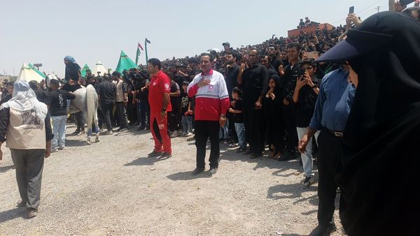 مراسم خیمه سوزان در شهر طاقانک