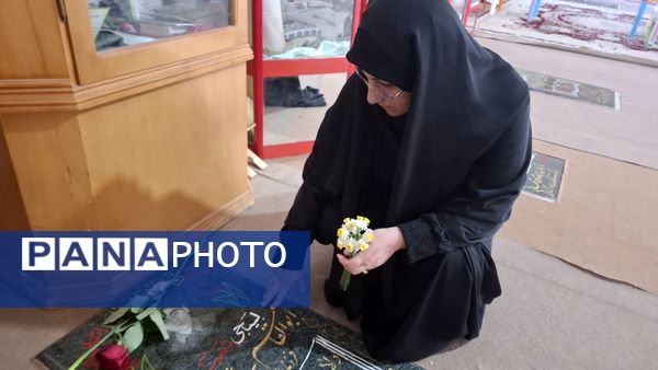 تجدید میثاق مسئولان آموزش پرورش کهگیلویه و بویراحمد با شهدا به‌مناسبت هفته امور تربیت اسلامی