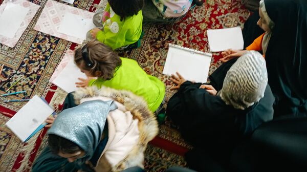 برپایی غرفه کودک در نمازجمعه شهرستان کاشمر 