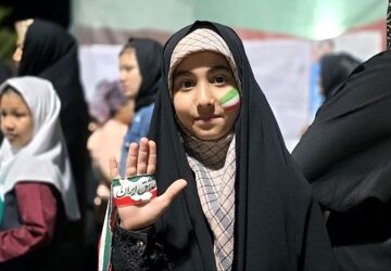 حضور پرشور مردم جوادآباد در اجتماع دختران جان‌فدا