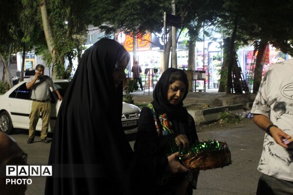 حضور چشمگیر دانش آموزان و فرهنگیان در موکب شهدای دانش آموز ورامین