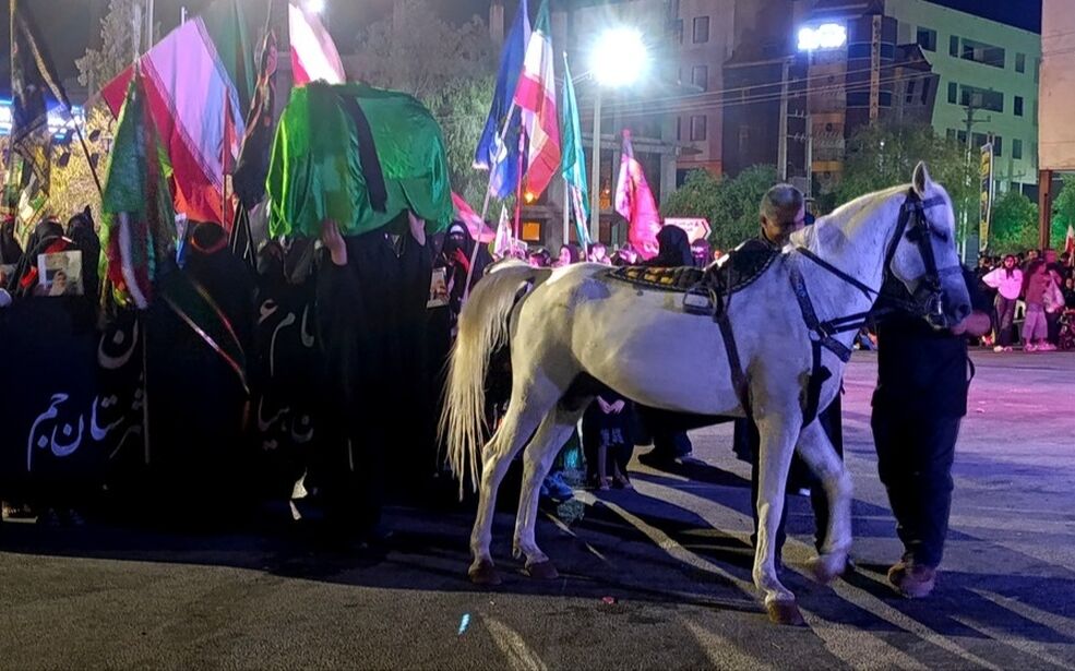  آیین شام غریبان امام حسین (ع) در شهرستان جم
